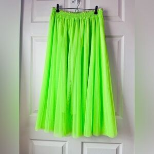 Neon Green Tulle Skirt